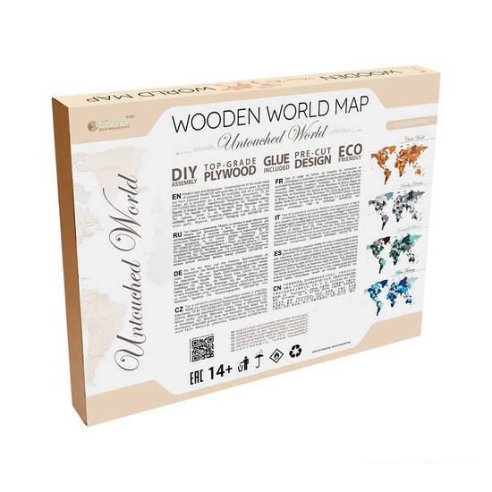 Пазл Eco-Wood-Art «Карта Мира Large» Антачед Уорлд - фото 4 - id-p224841695