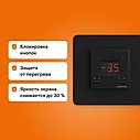 Терморегулятор теплого пола Welrok kt bk для систем снеготаяния, черный, фото 3