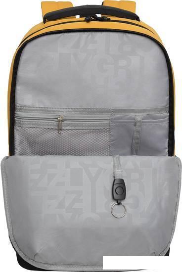 Городской рюкзак Grizzly RU-337-2 (черный/желтый) - фото 4 - id-p224841857