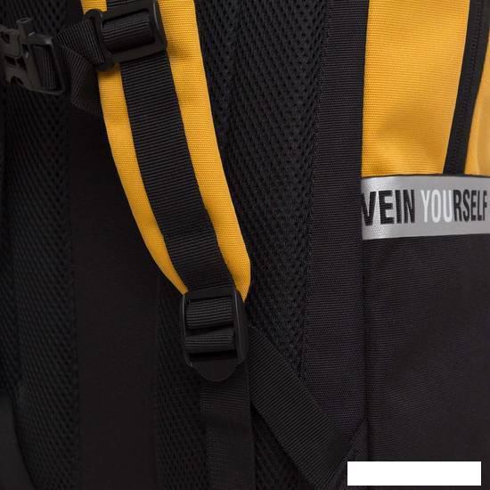 Городской рюкзак Grizzly RU-337-2 (черный/желтый) - фото 8 - id-p224841857