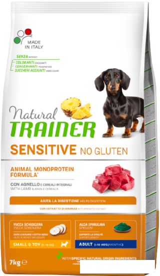 Сухой корм для собак Trainer Sensitive No Gluten Mini Adult with Lamb 7 кг - фото 1 - id-p224841858