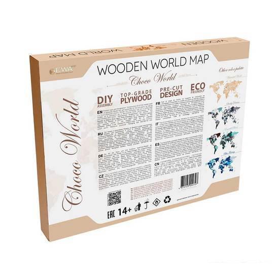 Сборная модель EWA «Карта Мира Medium» Шоко Уорлд - фото 4 - id-p224842923