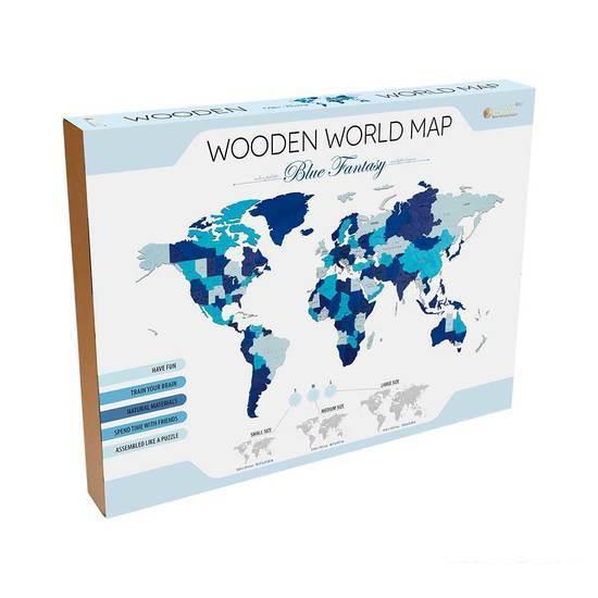Сборная модель EWA «Карта Мира Medium» Блю Фэнтези - фото 3 - id-p224842925
