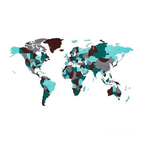 Сборная модель EWA «Карта Мира Large» Эмеральд Плэнет - фото 1 - id-p224842926