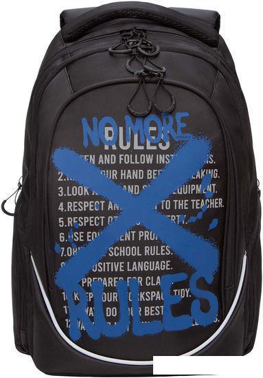 Школьный рюкзак Grizzly RU-335-2 (черный/синий) - фото 2 - id-p224841907