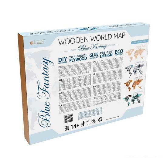 Сборная модель EWA «Карта Мира Large» Блю Фэнтези - фото 4 - id-p224842938