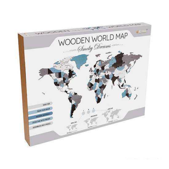 Сборная модель EWA «Карта Мира Large» Смоуки Дримс - фото 3 - id-p224842941