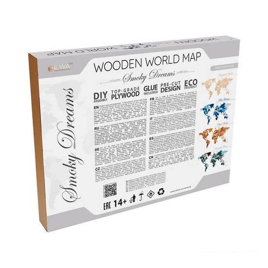 Сборная модель EWA «Карта Мира Large» Смоуки Дримс - фото 4 - id-p224842941