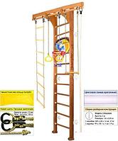 Шведская стенка (лестница) Kampfer Wooden Ladder Wall Basketball Shield (3 м, ореховый/белый)