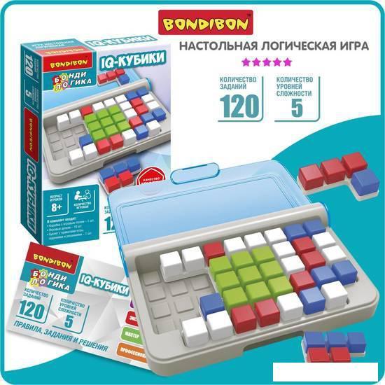 Настольная игра Bondibon БондиЛогика IQ-Кубики ВВ5955 - фото 2 - id-p224841932