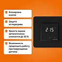 Терморегулятор теплого пола Welrok lis bk, черный, фото 2