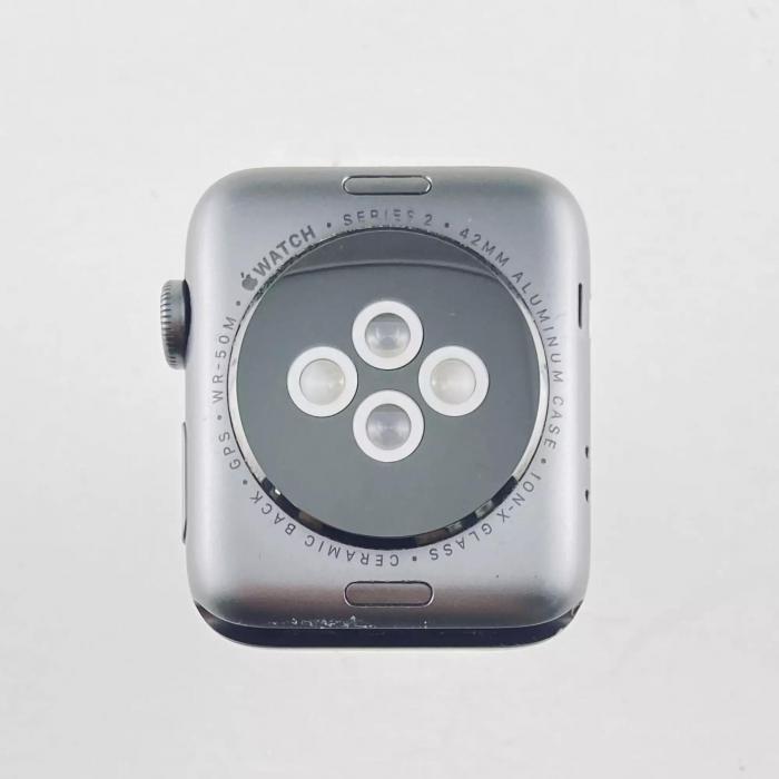 Apple Watch Series 2, 42mm Space Grey Aluminium Case with Black Sport Band, Model A1758 (Восстановленный) - фото 2 - id-p224834981