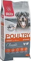 Сухой корм для собак Blitz Classic Adult All Breeds Poultry (с домашней птицей для всех взрослых пород) 15 кг