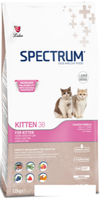 Сухой корм для кошек Spectrum Kitten 38 с курицей 12 кг