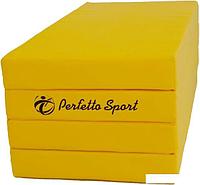 Cпортивный мат Perfetto Sport №5 складной 200x100x10 (желтый)
