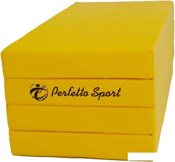Cпортивный мат Perfetto Sport №5 складной 200x100x10 (желтый) - фото 1 - id-p224869495