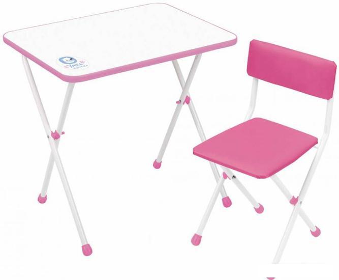 Детский стол Nika КНД1/Р (розовый) - фото 1 - id-p224867413