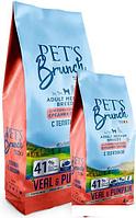 Сухой корм для собак Pet's Brunch для взрослых собак средних пород с телятиной 11 кг