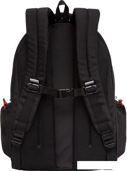 Школьный рюкзак Grizzly RU-233-3/1 (черный/красный) - фото 3 - id-p224844095