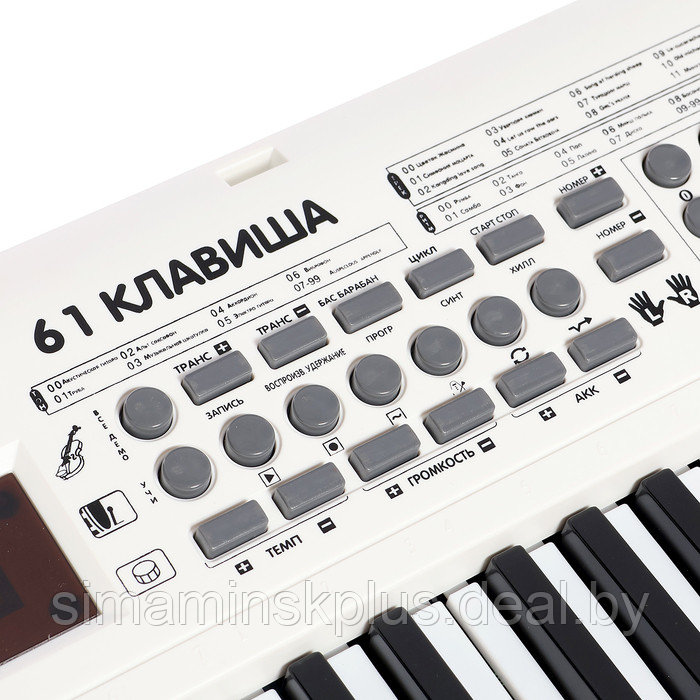Синтезатор детский «Клавишник», звуковые эффекты, 61 клавиша - фото 2 - id-p225061910