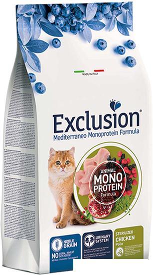 Сухой корм для кошек Exclusion Sterilized Chicken (для стерилизованных с курицей) 12 кг - фото 1 - id-p224868498