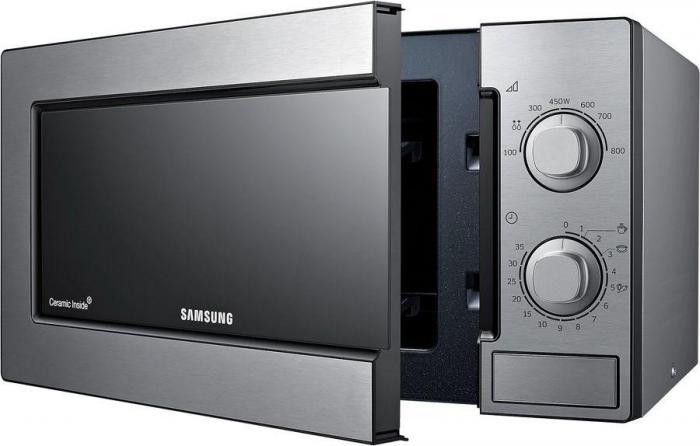 Микроволновая печь Samsung ME81MRTB/BW, 800Вт, 23л, серебристый - фото 7 - id-p224968688