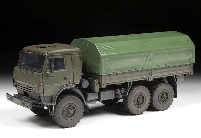 Сборная модель Звезда Российский трехосный грузовик К-5350 Мустанг - фото 7 - id-p224844130