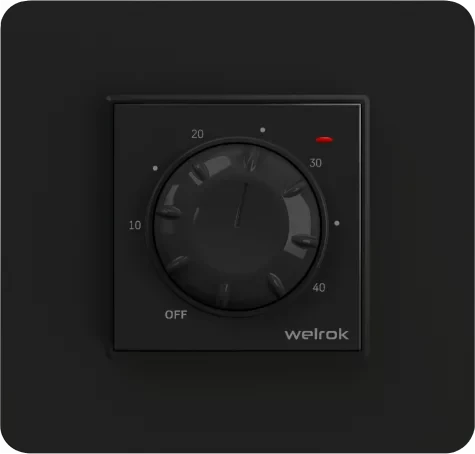 Терморегулятор теплого пола Welrok rol bk, черный
