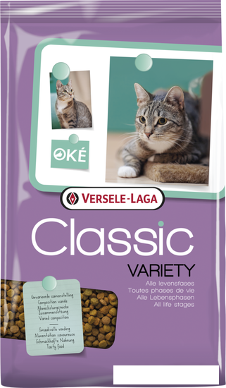 Сухой корм для кошек Versele Laga Oke Classic Variety 10 кг - фото 1 - id-p224844142