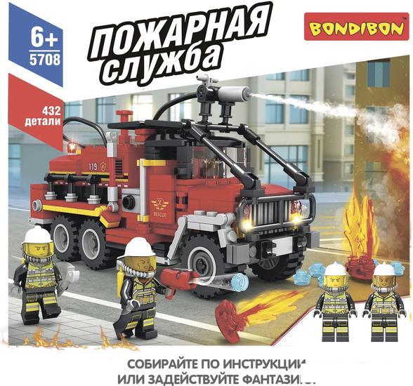Конструктор Bondibon Пожарная Служба ВВ5708 Пожарная машина - фото 8 - id-p224842105
