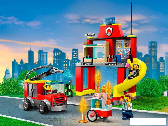 Конструктор LEGO City 60375 Пожарная часть и пожарная машина - фото 9 - id-p224842117