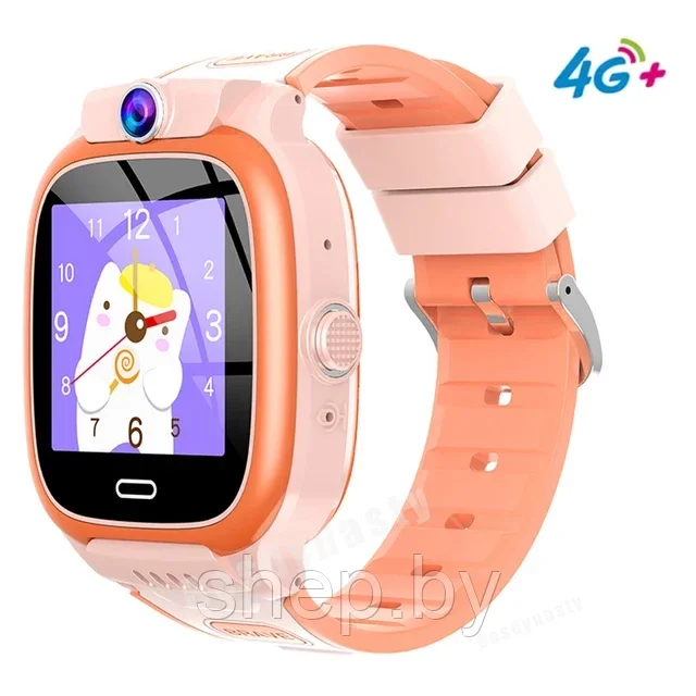 Детские умные GPS часы Smart Baby Watch Y66 , 4G, GPS, SOS, Видеозвонок Цвет : оранжевый, голубой, серый - фото 2 - id-p225062030