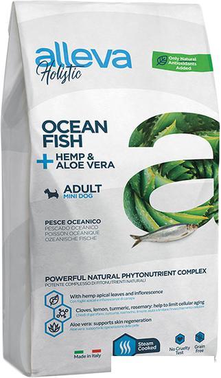 Сухой корм для собак Alleva Holistic Ocean Fish + Hemp & Aloe vera Mini (Океанская рыба + конопля и алоэ вера) - фото 2 - id-p224868585