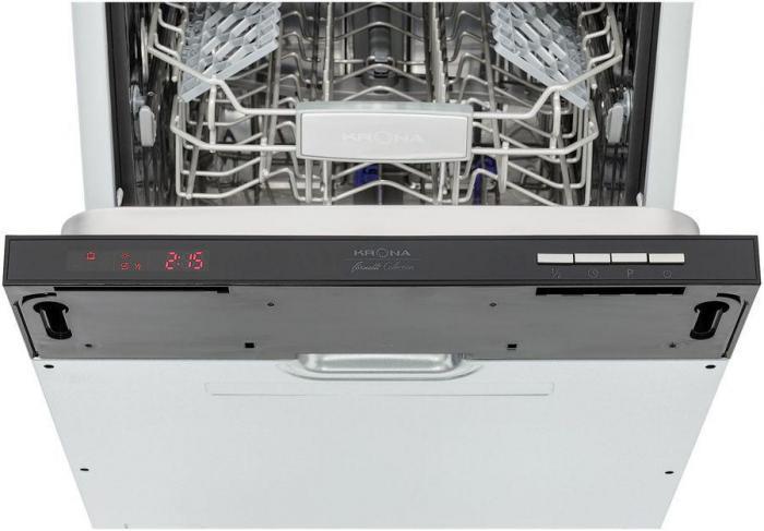 Встраиваемая посудомоечная машина Krona Kaskata 45, узкая, ширина 44.9см, полновстраиваемая, загрузка 10 - фото 4 - id-p225001633