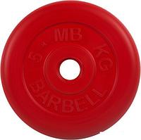 Диск MB Barbell Стандарт 31 мм (1x5 кг, красный)