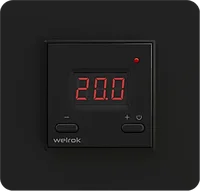 Терморегулятор теплого пола Welrok vt bk, черный