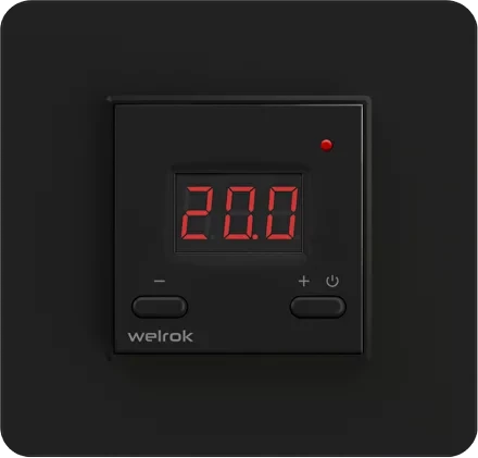 Терморегулятор теплого пола Welrok vt bk, черный - фото 1 - id-p225035795