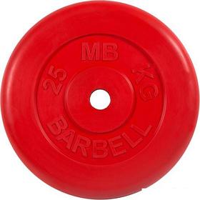Диск MB Barbell Стандарт 31 мм (1x25 кг, красный)
