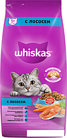 Сухой корм для кошек Whiskas Подушечки с паштетом. Обед с лососем 5 кг