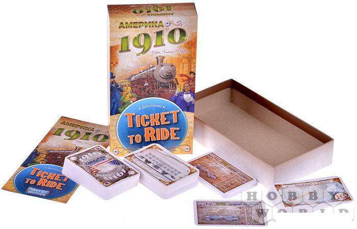 Настольная игра Мир Хобби Ticket To Ride: Америка 1910 (дополнение) - фото 3 - id-p224842207