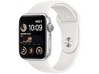 APPLE Watch SE GPS 44mm Silver Aluminum Case with White Sport Band - M/L MNTJ3 / MNK23