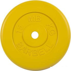 Диск MB Barbell Стандарт 26 мм (1x15 кг, желтый)