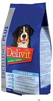 Сухой корм для собак Pet360 Delivit Adult для взрослых средних и крупных пород с рыбой и рисом 15 кг