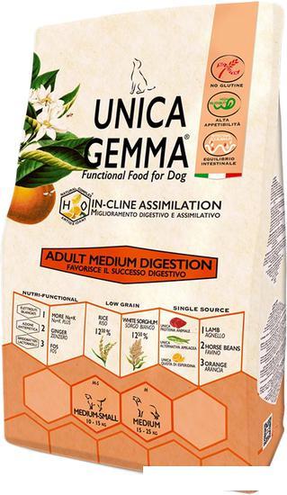 Сухой корм для собак Unica Gemma Adult Medium Digestion (для улучшения пищеварения) 2 кг - фото 1 - id-p224841605