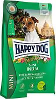 Сухой корм для собак Happy Dog Sensible Mini India (с рисом, горохом и куркумой) 4 кг