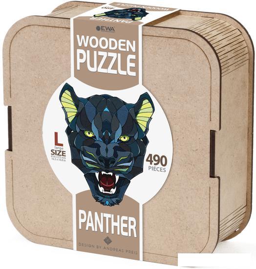 Пазл EWA Пантера L в деревянной упаковке (490 эл)