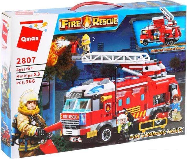 Конструктор Qman Fire Rescue 2807 Пожарная машина - фото 1 - id-p224841648