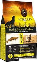 Сухой корм для собак Ambrosia Adult Mini Breeds Fresh Salmon & Chicken (для мелких пород с лососем и курицей)