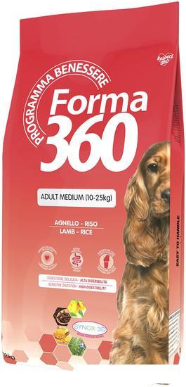 Сухой корм для собак Pet360 Forma 360 Dog Adult Medium ягненок/рис 12 кг - фото 1 - id-p224842287