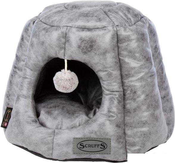 Лежак Scruffs Knightsbridge Cat Igloo 661501 (серый) - фото 1 - id-p224842302